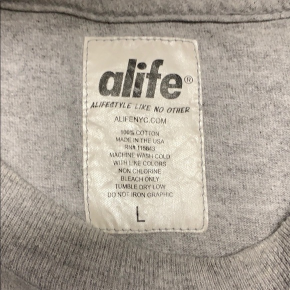 Alife gray T-shirt - Picture 4 of 4
